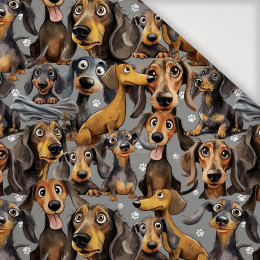 DOGS PAT. 1 - Woven Fabric for tablecloths