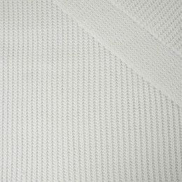 WHITE - Cotton sweater knit fabric