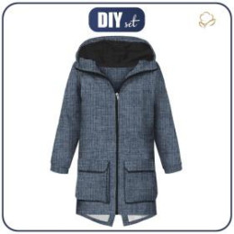 MEN'S PARKA (TOM) - LINEN / jeans - sewing set M