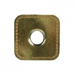 Washer with eyelet square - gold