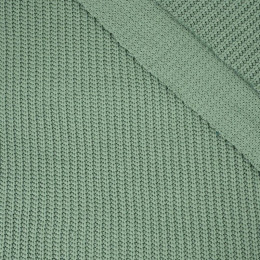 MODERN MINT - Cotton sweater knit fabric