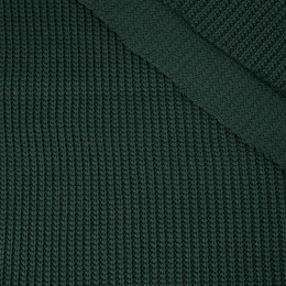 BOTTLED GREEN - Cotton sweater knit fabric
