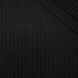 BLACK - Ribbed knitwear