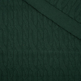 Bottled green - Sweater knit fabric 420g - Braid