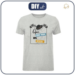 MEN’S T-SHIRT M - Opa fragt nicht, Opa versteht / hat - single jersey M