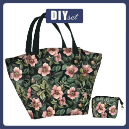 XL bag with in-bag pouch 2 in 1 - FLOWERS PAT.19 - sewing set
