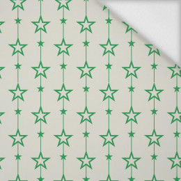 GREEN STARS (CHAINS) / VANILLA - softshell