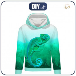 CLASSIC WOMEN’S HOODIE (POLA) - CHAMELEON  - looped knit fabric 