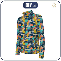 "MAX" CHILDREN'S TRAINING JACKET - CAMOUFLAGE COLORFUL PAT.2 - Functional fabric
