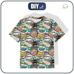 KID’S T-SHIRT - COMIC BOOK (colorful) - single jersey (92/98)