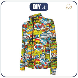 "MAX" CHILDREN'S TRAINING JACKET - COMIC BOOK - knit with short nap