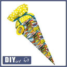 First Grade Candy Cone - COMIC BOOK - sewing set