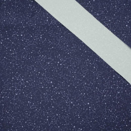 CONSTELLATION OF STARS ( GALAXY ) / dark blue - Waterproof woven fabric