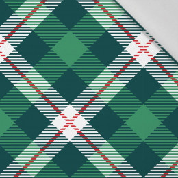 50cm CHECK GREEN - RED / green - Cotton woven fabric