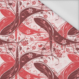 50cm FLOWERS pat. 3 (red) - Waterproof woven fabric