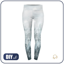 SPORTS LEGGINGS - FORREST OMBRE (WINTER IN THE MOUNTAIN)