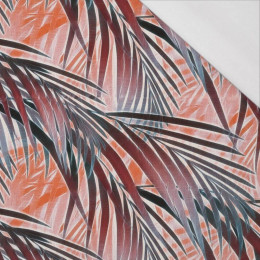 50CM PALM LEAVES pat. 1 (red) - single jersey 120g