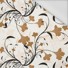 50CM LEAVES pat. 4 (gold) - Waterproof woven fabric