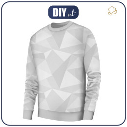 MEN’S SWEATSHIRT (OREGON) BASIC - ICE (adventure) / grey - looped knit fabric 