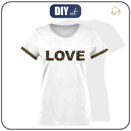 WOMEN’S T-SHIRT - LOVE / FOLKLORE - single jersey XXXL