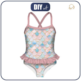Girl's swimsuit - FISH SCALES wz. 2 - sewing set