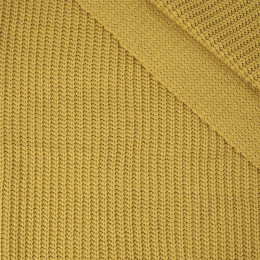 MUSTARD - Cotton sweater knit fabric