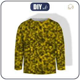 Longsleeve - PIXELS pat. 2 / mustard - single jersey