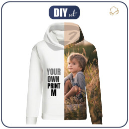 WOMEN’S HOODIE (POLA) WITH OWN PRINT - sewing set M