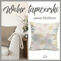 CUSHION PANEL - PASTEL SPOTS / background - Upholstery velour 