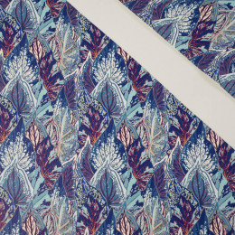 BLUE LEAVES (VINTAGE) (46 cm x 50 cm) - thick pressed leatherette