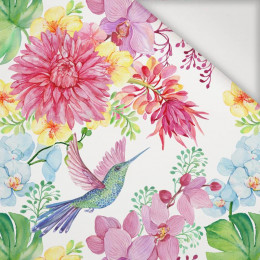 HUMMINGBIRDS AND FLOWERS - Nylon fabric PUMI