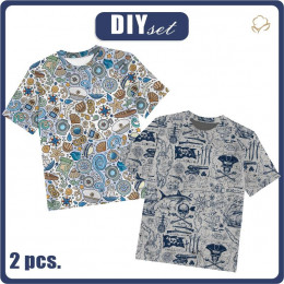 2-PACK - KID’S T-SHIRT - IN THE SEA - sewing set