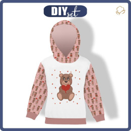 KID'S HOODIE (ALEX) - MR. BEAR (BEARS IN LOVE) - sewing set