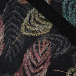 FEATHERS / black - coat knitwear fabric