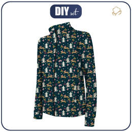 "MAX" CHILDREN'S TRAINING JACKET - DOGS WITH CHRISTMAS TREES - Functional fabric