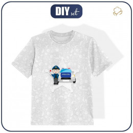 KID’S T-SHIRT- POLICE OFFICER - sewing set (92/98)