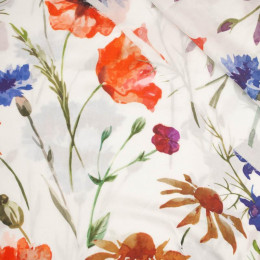 FIELD FLOWERS - viscose woven fabric