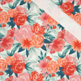 ROSES AND PEONIES pat. 2 - looped knit fabric