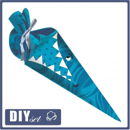 First Grade Candy Cone - SHARK - sewing set