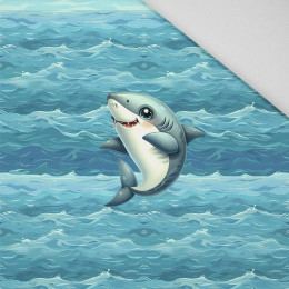 SHARK (SEA ANIMALS pat. 1) - panel (60cm x 50cm) Panama 220g