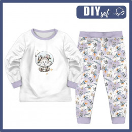 CHILDREN'S PAJAMAS " MIKI" - BUNNY (CUTIES IN THE SPACE) - sewing set