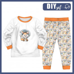 CHILDREN'S PAJAMAS " MIKI" - FOX (CUTIES IN THE SPACE) - sewing set