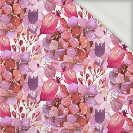 FLOWERS MIX (IN THE MEADOW) - looped knit fabric