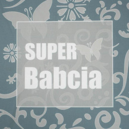Super Babcia/ ethno - Cotton woven fabric panel (50cmx75cm)