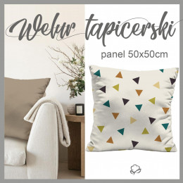 CUSHION PANEL - TRIANGLES / background - Upholstery velour 