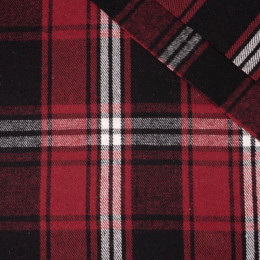 TARTAN 3 / red - Clothing woven fabric