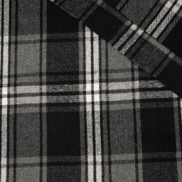 TARTAN 3 / grey - Clothing woven fabric
