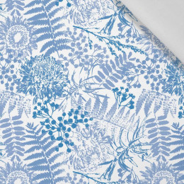 46cm BLUE FERNS (CLASSIC BLUE) - Cotton woven fabric