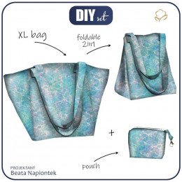 XL bag with in-bag pouch 2 in 1 - RAINBOW OCEAN pat. 2 - sewing set