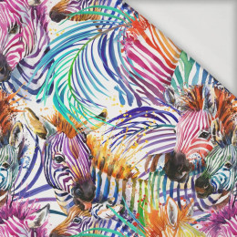 ZEBRA (rainbow) / white - Viscose jersey